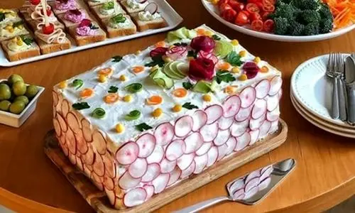 طرز تهیه کیک مرغ مجلسی شام ایرانی | این غذا را فینگرفودی سرو کنید