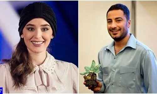 عکس ست تابستونی زرد قناری نوید محمدزاده و فرشته حسینی | فرشته خانوم با تیشرت زرافه ای و شلوار مام فیت 12 میلیونیش ترکوند