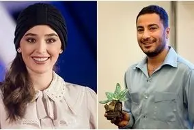 عکس ست تابستونی زرد قناری نوید محمدزاده و فرشته حسینی | فرشته خانوم با تیشرت زرافه ای و شلوار مام فیت 12 میلیونیش ترکوند