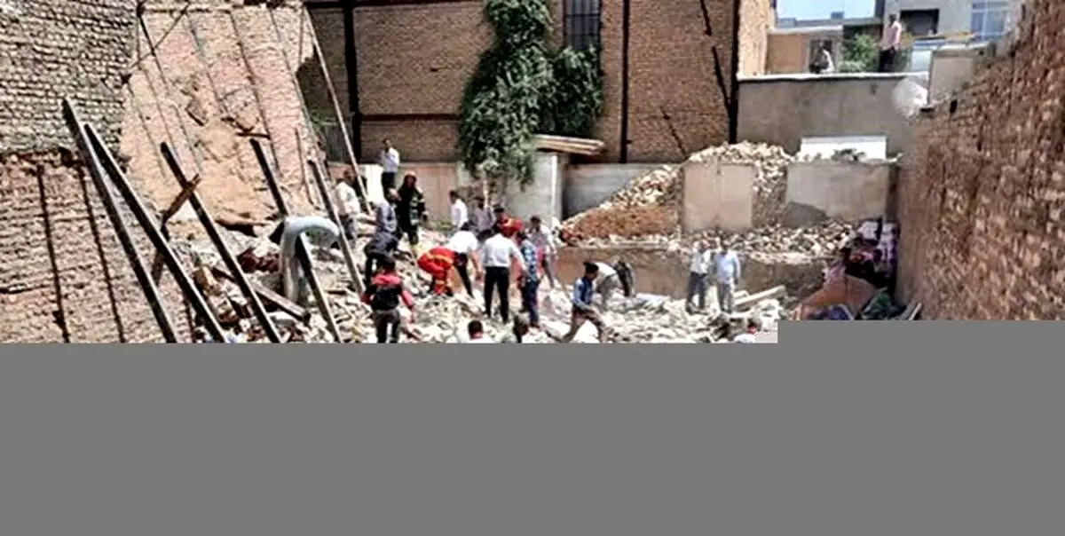 حادثه وحشتناک در شهر | ریزش ساختمان شهر را عزادار کردد