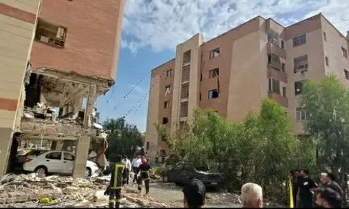  انفجار در یک مجتمع‌ مسکونی در پردیسان قم +عکس