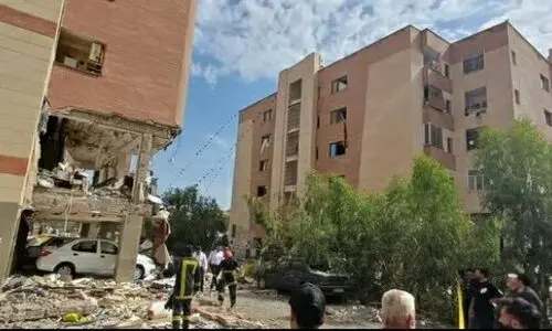  انفجار در یک مجتمع‌ مسکونی در پردیسان قم +عکس