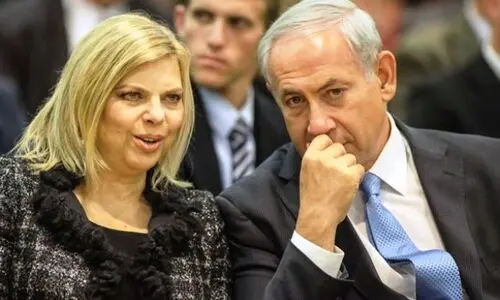 فرار همسر نتانیاهو و بادیگاردهایش به پناهگاه | استرس شدید ساره نتانیاهو در پناهگاه + عکس