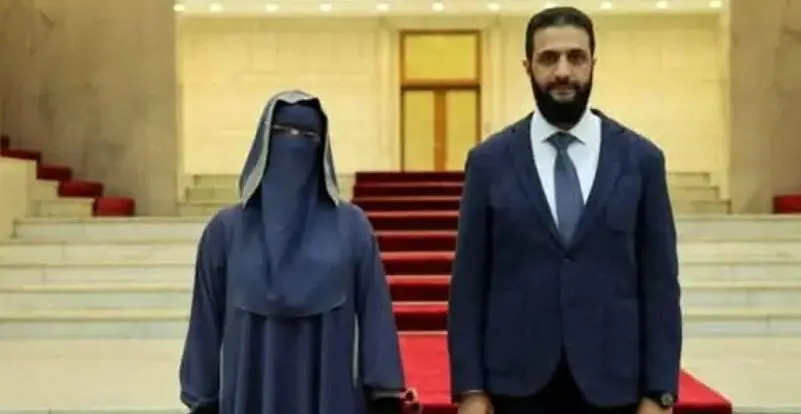 همسر جولانی برای نخستین بار در کنار او دیده شد +عکس