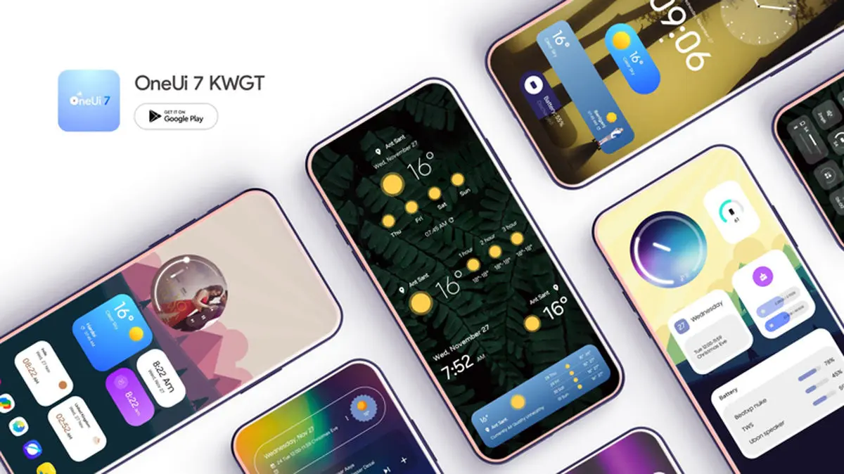وان یو آیOne UI 7 KWGT