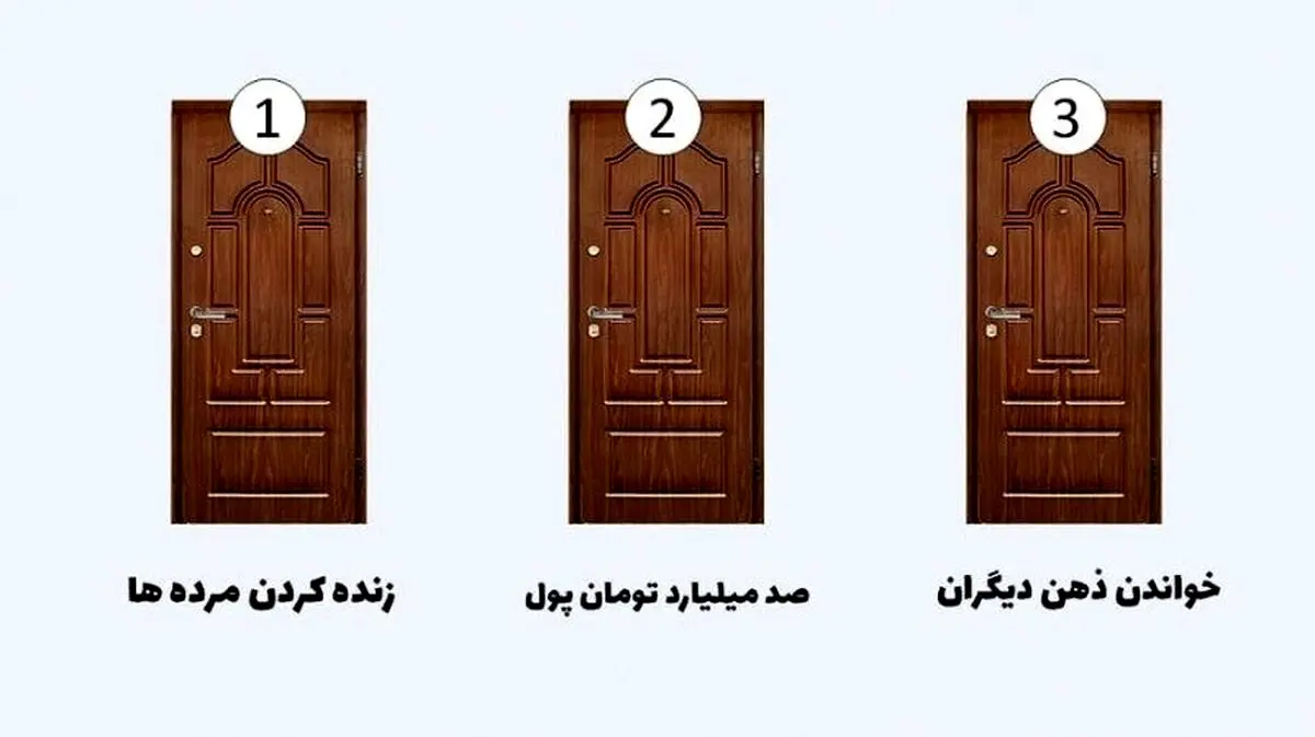 شخصیت شناسی جذاب | یک در انتخاب کن و آیندتو ببین