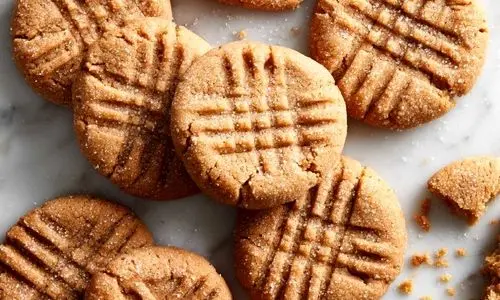 کوکی بادام زمینی با شکر قهوه ای ترکیبی جادویی از تردی و نرمی