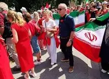 حمایت پرشور هلندی ها از مردم ایران  + تصاویر