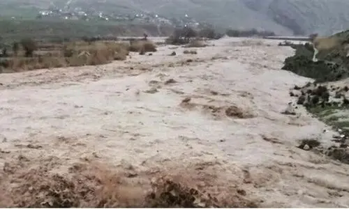 ویدئو +18 از فوت ناگهانی خبرنگار پاکستانی هنگام گزارش سیل + فیلم