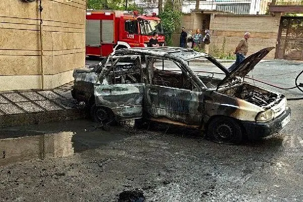 انفجار هولناک یک خودرو در شمال تهران | علت حادثه چه بود ؟