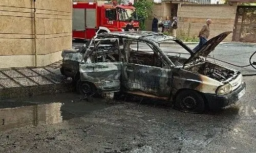 انفجار هولناک یک خودرو در شمال تهران | علت حادثه چه بود ؟