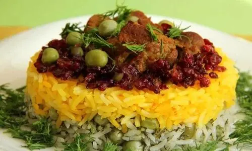 طرز تهیه نخودفرنگی پلو با مرغ و گوشت | این غذا را با هرچی بخوری ، خوشمزس !