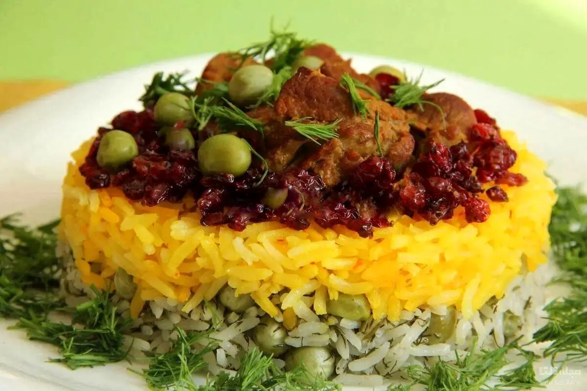 طرز تهیه نخودفرنگی پلو با مرغ و گوشت | این غذا را با هرچی بخوری ، خوشمزس !