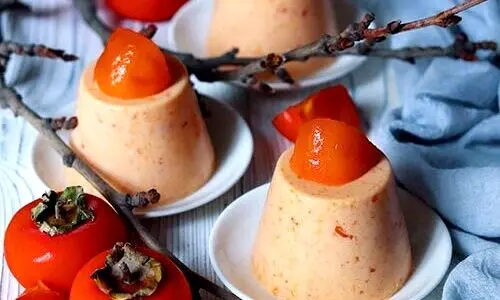 با 4 قلم مواد برای شب یلدا دسر جذاب درست کن ! | طرز تهیه دسر خرمالو؛ خوشمزه، فوری و آسان