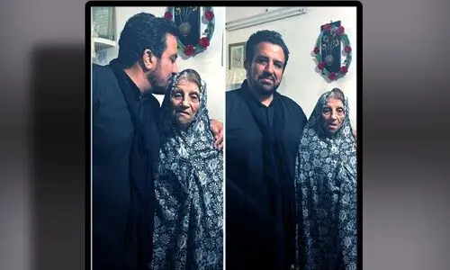 حسینی بای عزادار شد +عکس