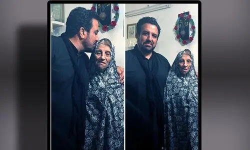 حسینی بای عزادار شد +عکس