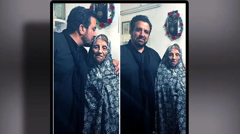 حسینی بای عزادار شد +عکس