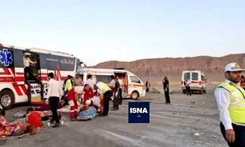 فوت ۹ نفر در تصادف اتوبوس با تانکر حامل سوخت