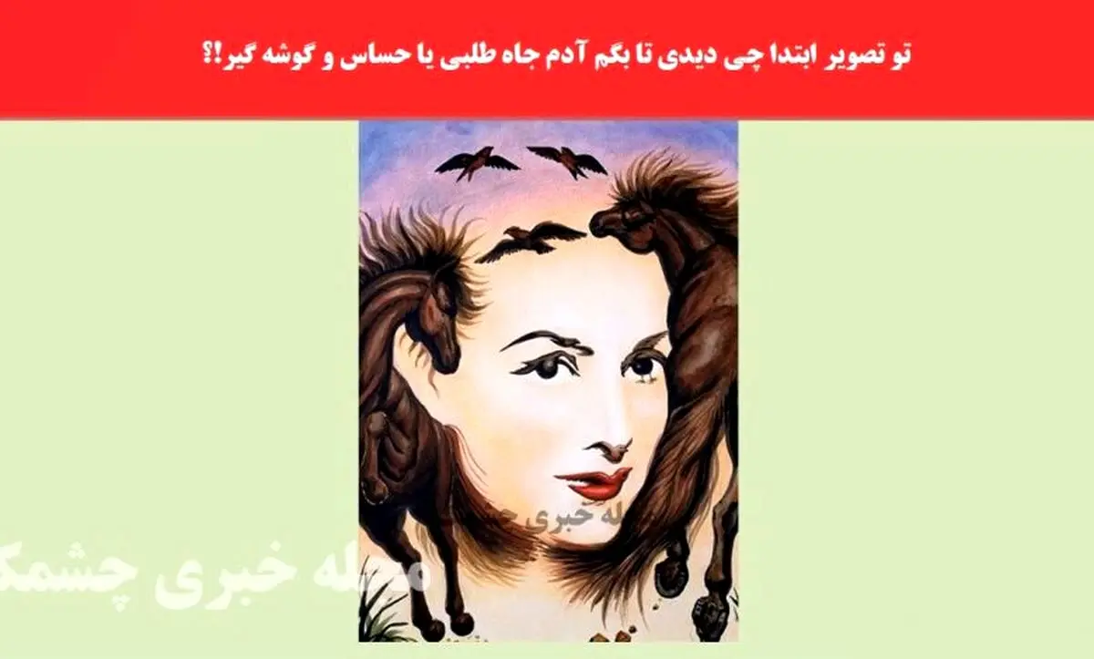 روانشناسی | تو تصویر ابتدا چی دیدی تا بگم آدم جاه طلبی یا حساس و گوشه گیر!؟
