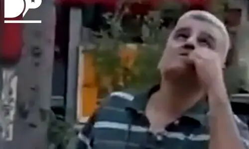 مرد ایرانی در رسانه‌های آمریکایی معروف شد | مرد ایرانی بی خیال جهانی شد +فیلم