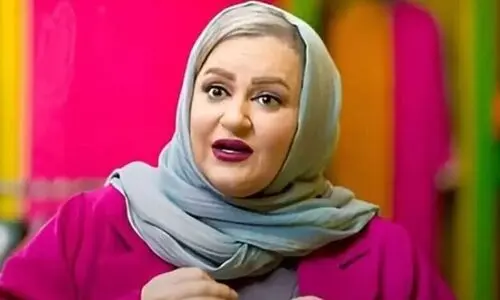 شوخی عجیب عمو پورنگ با نعیمه نظام‌دوست | تیپ مشکی نعیمه نظام دوست جلب توجه کرد +فیلم