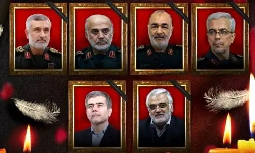 زمان تشییع پیکر مطهر فرماندهان و دانشمندان شهید حمله اسرائیل به ایران