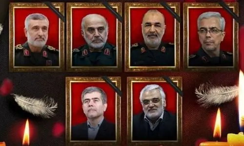 زمان تشییع پیکر مطهر فرماندهان و دانشمندان شهید حمله اسرائیل به ایران