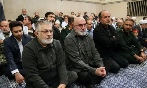 عکسی از دو بازیگر سینما در بیت رهبری