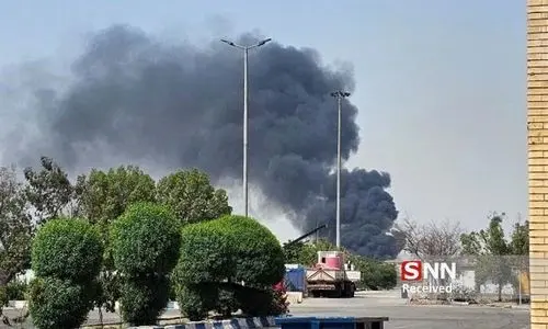 اطراف بندر شهید رجایی  دوباره آتش گرفت ! 
