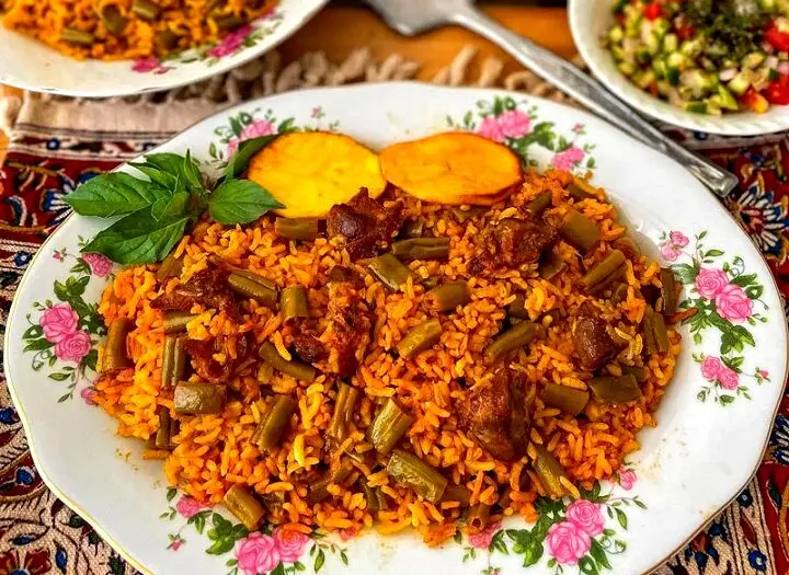 دستور پخت عالی متفاوت لوبیا پلو با امکانات ساده | با این ادویه غذاتو رستورانی کن و لذت ببر