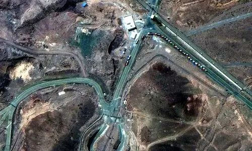 عکس ماهواره ای جدید از تاسیسات زیرزمینی فردو