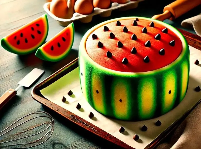 بدون فر و همزن کیک یلدایی ویژه درست کن ! + فیلم