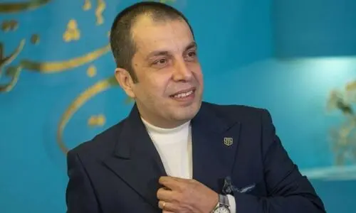 عباس جمشیدی‌فر با همسر دومش در جشنواره فجر +عکس