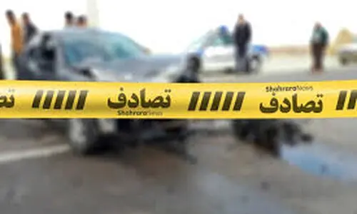 مرگ وحشتناک زن و مرد جوان در تصادف امروز اتوبان بابایی