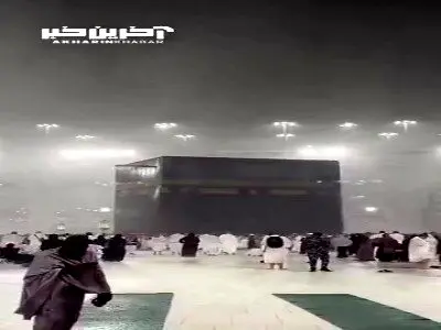 بارش باران در مکه+ویدئو