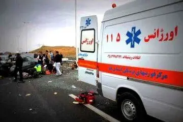 حادثه هولناک واژگونی ون در جاده کرج | ۸ نفر مصدوم شدند