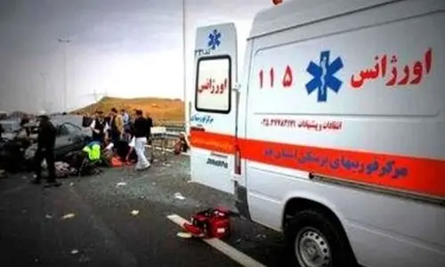 حادثه هولناک واژگونی ون در جاده کرج | ۸ نفر مصدوم شدند