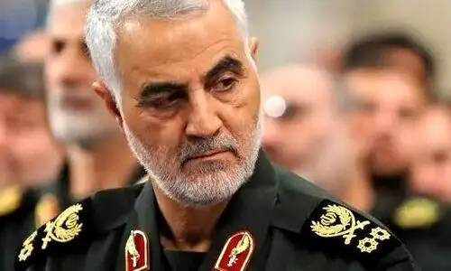 حضور فرزندان شهید سلیمانی در مراسم وداع با شهدا + عکس