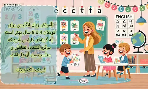 آموزش زبان انگلیسی برای کودکان 4 تا 8 سال
