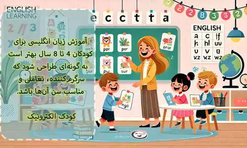 آموزش زبان انگلیسی برای کودکان 4 تا 8 سال
