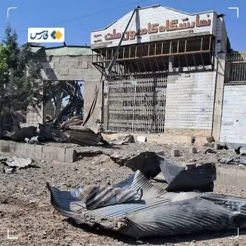  حمله به یک نمایشگاه کامیون در کرمانشاه +عکس