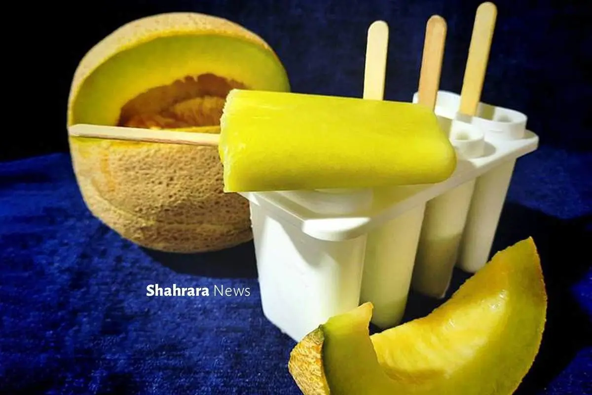 روش تهیه بستنی یخی طالبی در خانه | پول توجیبیتان را خرج خرید نوشمک و یخمکی نکنید