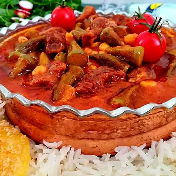 طرز تهیه خورشت بامیه خوشمزه | چجوری خورش بامیه درست کنم